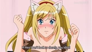 Hentai girl gets her pussy blown up.