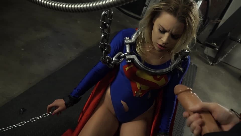 Super woman fucked by the evil master